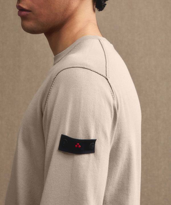 Peuterey Maglia tricot con logo ricamato 2025
