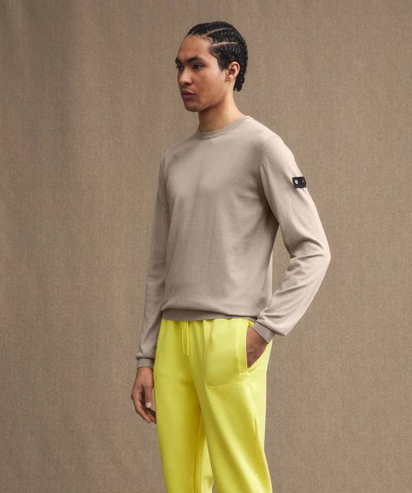 Peuterey Maglia tricot con logo ricamato 2025
