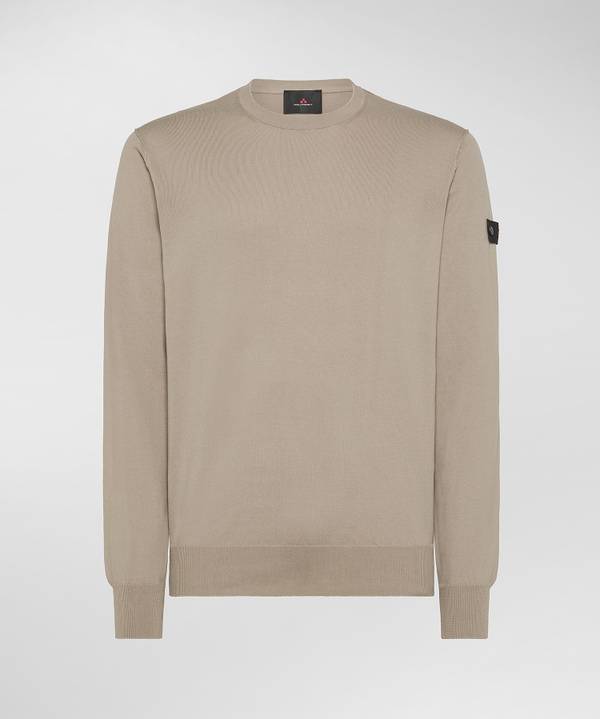 Peuterey Maglia tricot con logo ricamato 2025