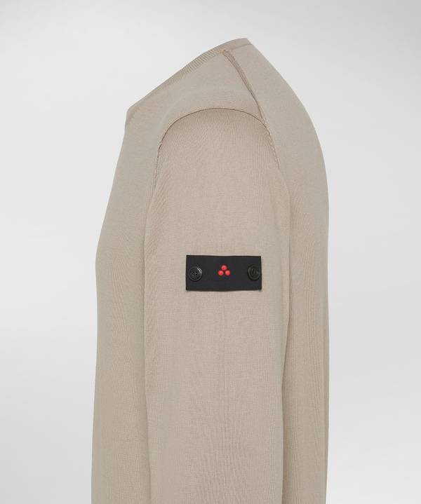 Peuterey Maglia tricot con logo ricamato 2025