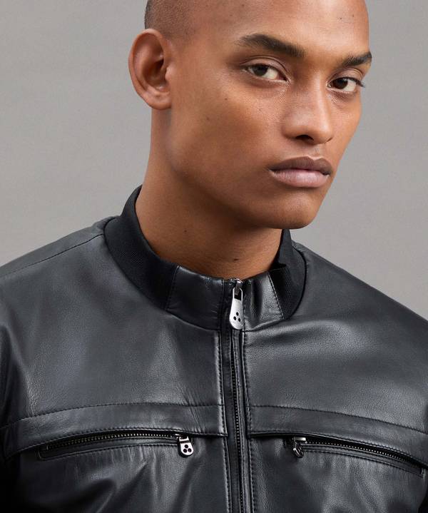 Peuterey Giacca Biker In Pelle Soddisfazione Garantita