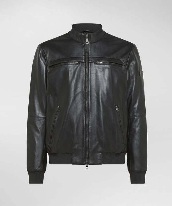 Peuterey Giacca Biker In Pelle Soddisfazione Garantita