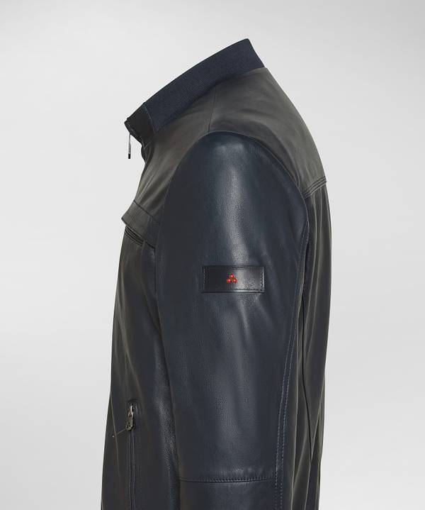 Peuterey Giacca Biker In Pelle Sottocosto