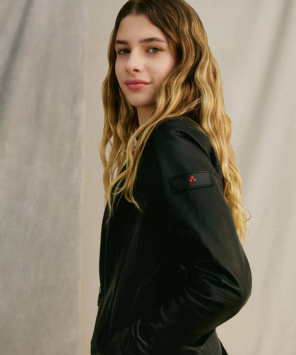 Peuterey Giacca biker in pelle Presa