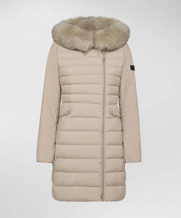Peuterey Piumino Slim Con Pelliccia Vendita Calda