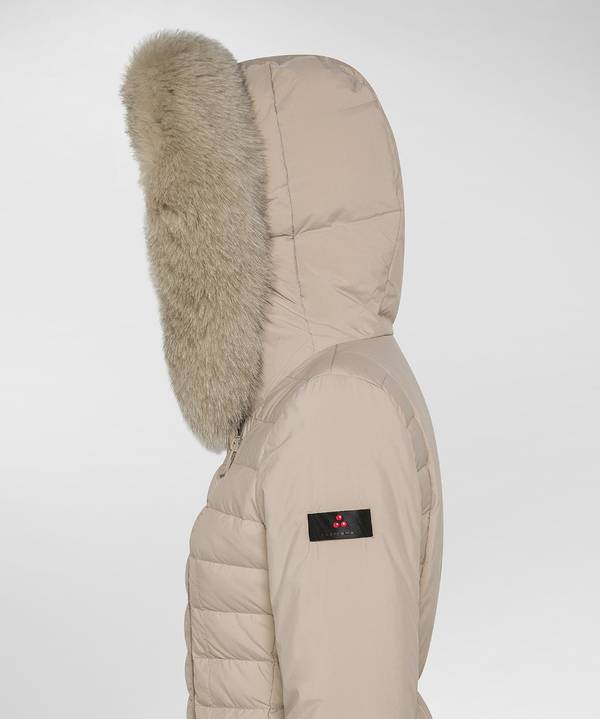 Peuterey Piumino Slim Con Pelliccia Vendita Calda