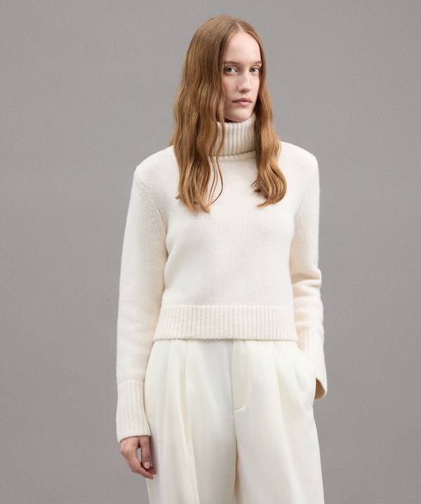 Peuterey Maglia Collo Alto In Misto Cachemire Saldi Di Fabbrica