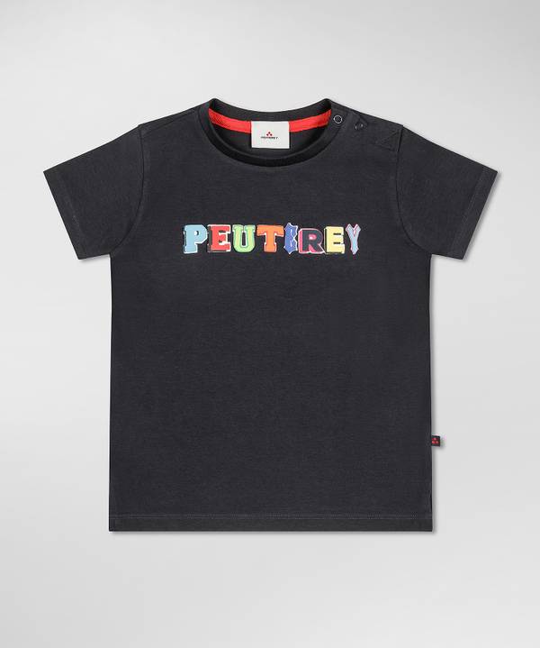 Peuterey T-shirt con scritta multicolor Fino Al -60%