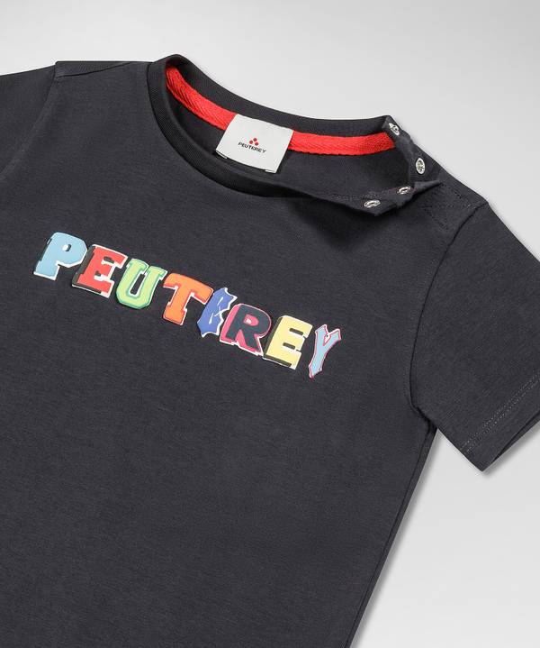 Peuterey T-shirt con scritta multicolor Fino Al -60%