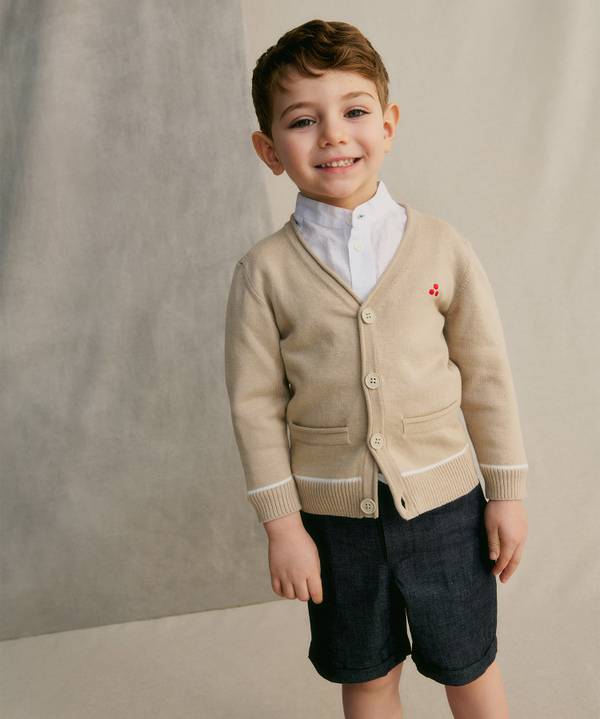 Peuterey Cardigan in tricot di cotone Sottocosto