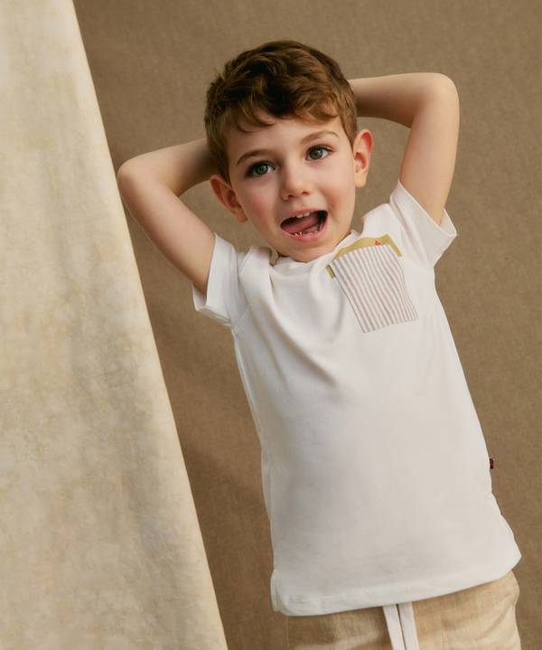 Peuterey T-shirt con taschino rigato Sconto