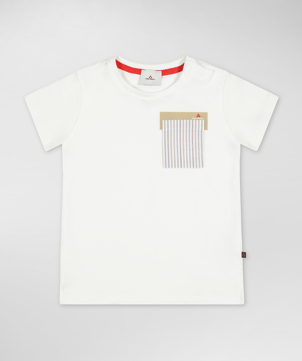 Peuterey T-shirt con taschino rigato Sconto