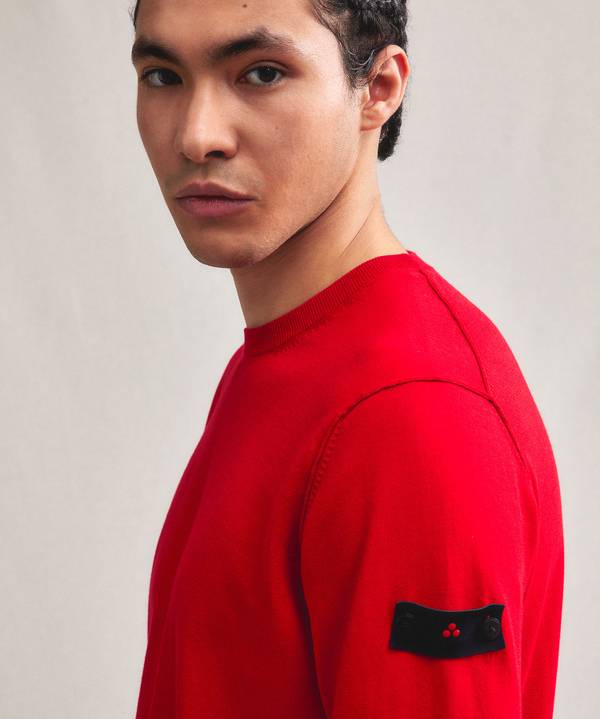 Peuterey Maglia tricot con logo ricamato Economico