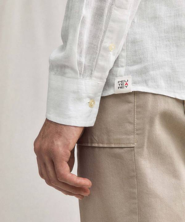 Peuterey Camicia in lino Vendita Economica