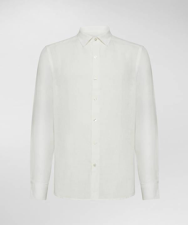 Peuterey Camicia in lino Vendita Economica