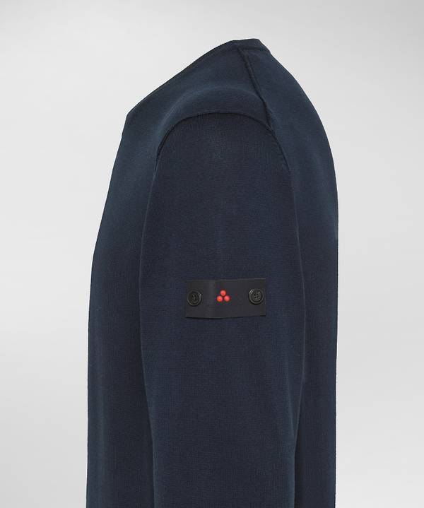 Peuterey Maglia tricot con dettagli rigati Saldi Di Fabbrica