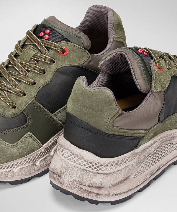 Peuterey Scarpa In Nylon E Pelle Con Suola Eva Effetto Used Affare Del Giorno