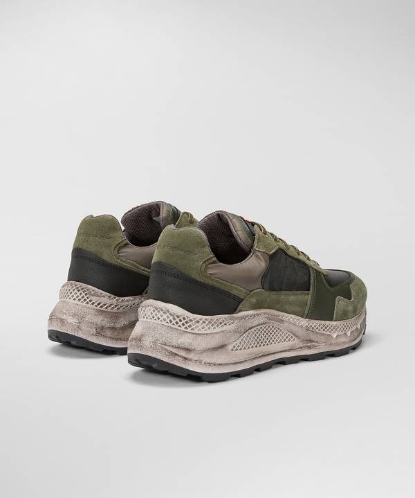 Peuterey Scarpa In Nylon E Pelle Con Suola Eva Effetto Used Affare Del Giorno