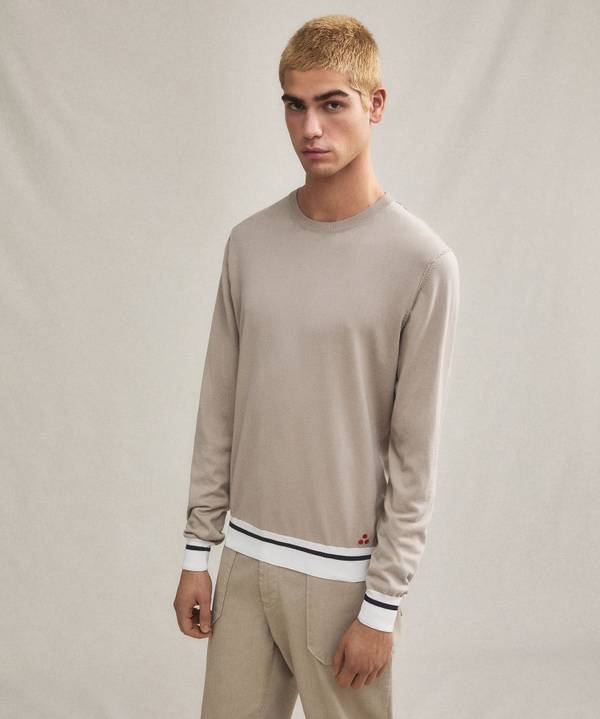 Peuterey Maglia tricot con dettagli rigati Convenienza