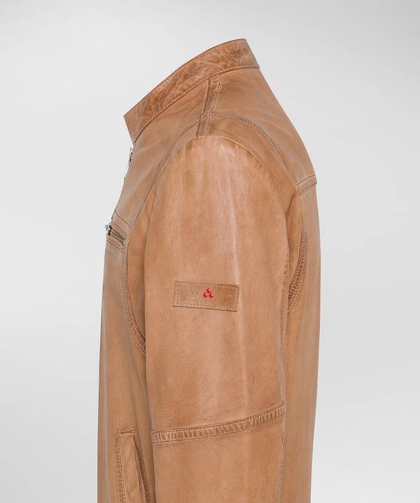 Peuterey Giacca biker in morbida pelle Online