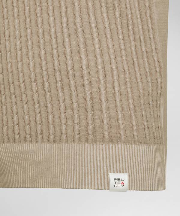 Peuterey Polo a treccia in tricot di cotone Outlet