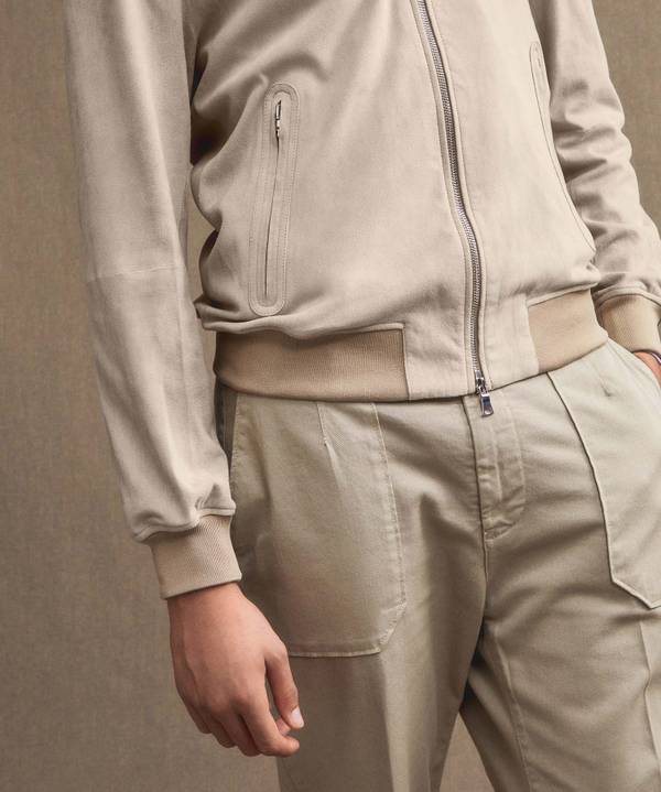 Peuterey Giacca bomber in pelle scamosciata In Vendita