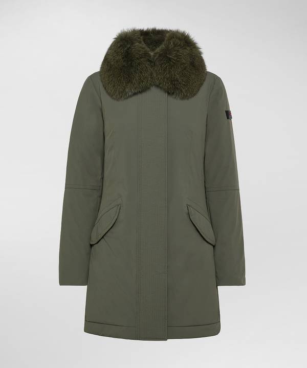 Peuterey Giacca Slim Con Pelliccia Hotsell