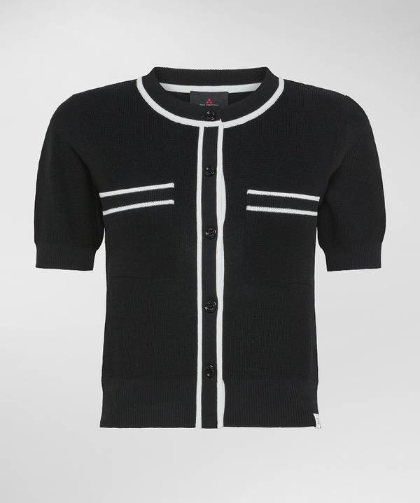 Peuterey Cardigan manica corta con tasche al petto Italy