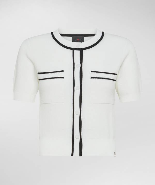 Peuterey Cardigan manica corta con tasche al petto Nuovo