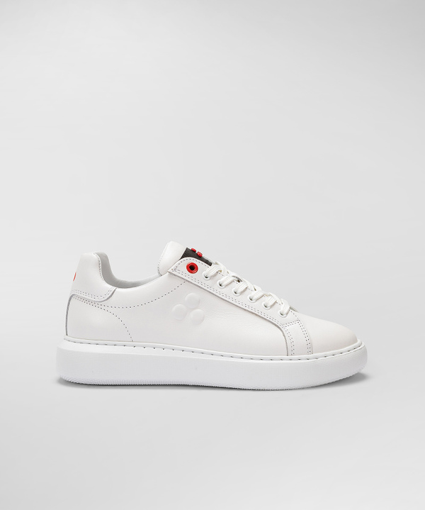 Peuterey Sneaker in pelle con logo goffrato Promozione
