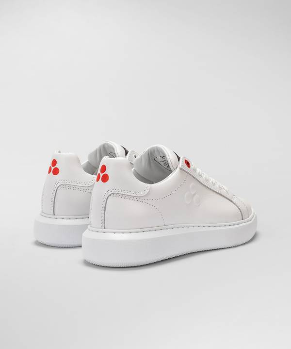 Peuterey Sneaker in pelle con logo goffrato Promozione