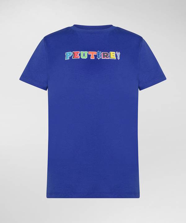 Peuterey T-shirt in cotone con stampa Fino Al -60%