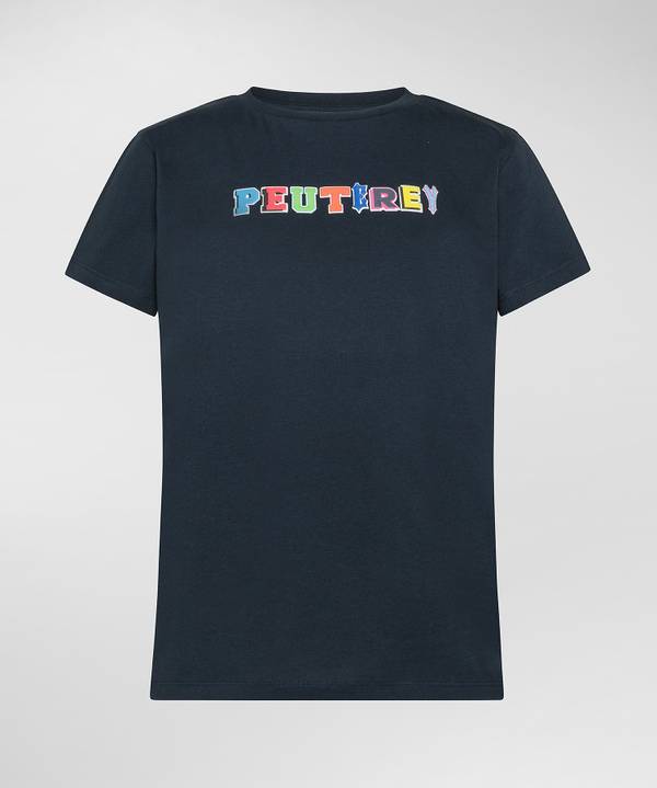 Peuterey T-shirt in cotone con stampa Duty-free