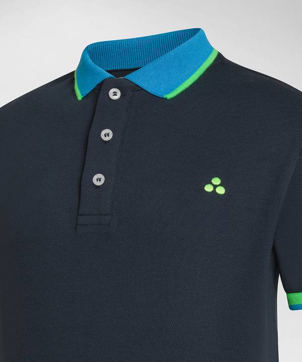 Peuterey Polo in piquet dettagli fluo Prezzo Ridotto
