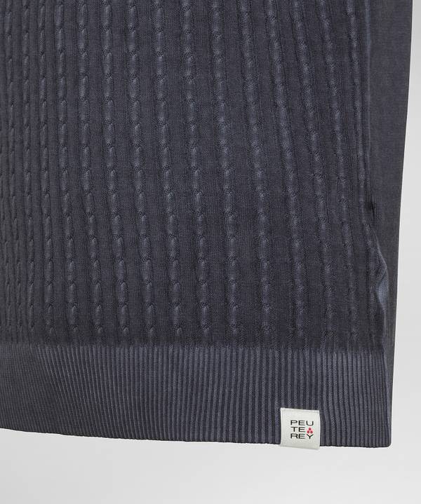 Peuterey Polo a treccia in tricot di cotone Offerte