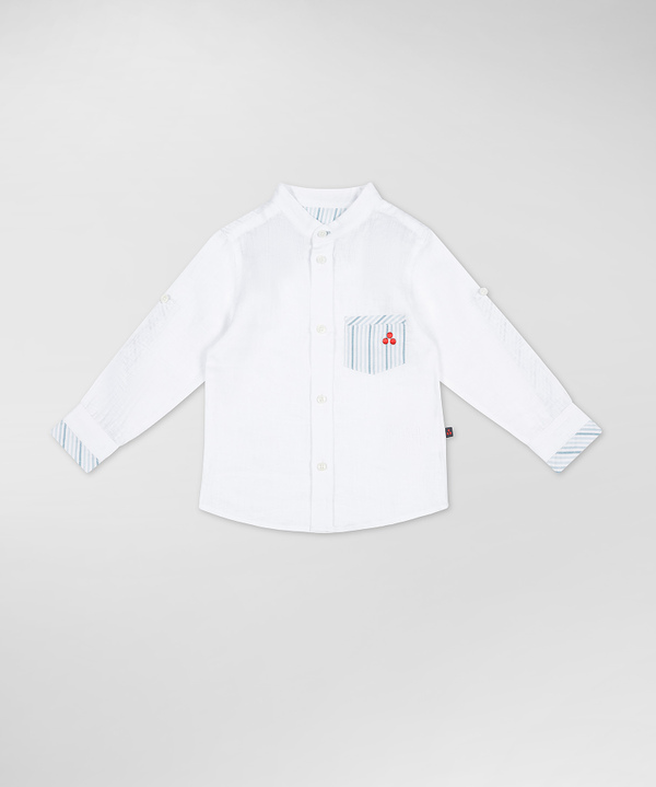 Peuterey Camicia con taschino fantasia rigata Qualità