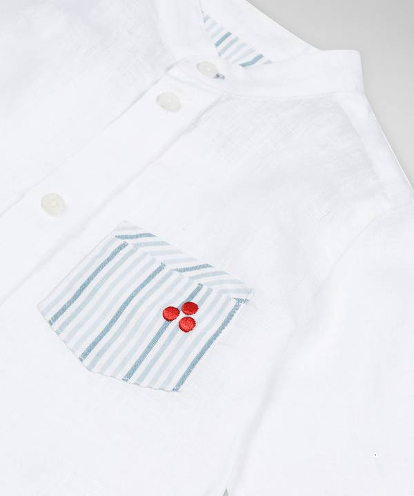 Peuterey Camicia con taschino fantasia rigata Qualità