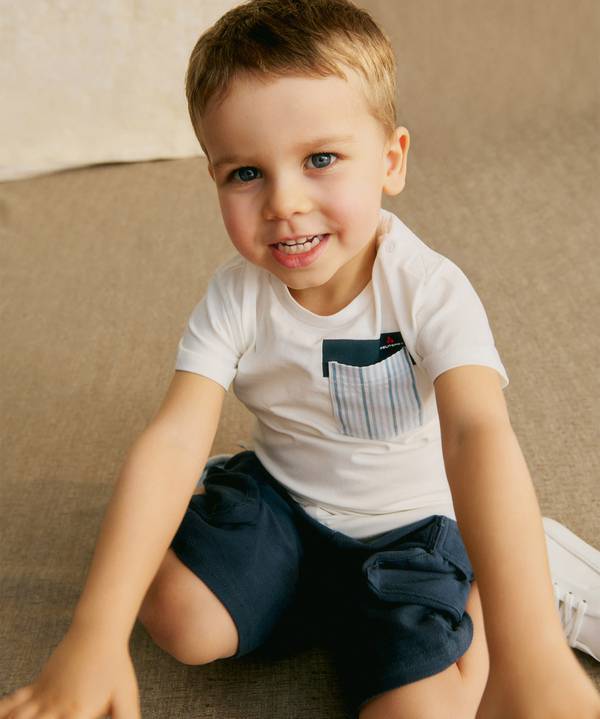 Peuterey T-shirt con taschino rigato Negozi Online