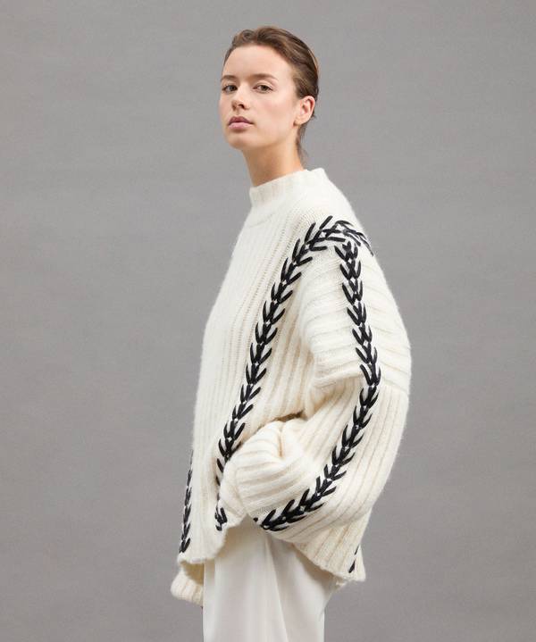 Peuterey Maxi Maglia In Alpaca Lavorata A Mano Convenienza