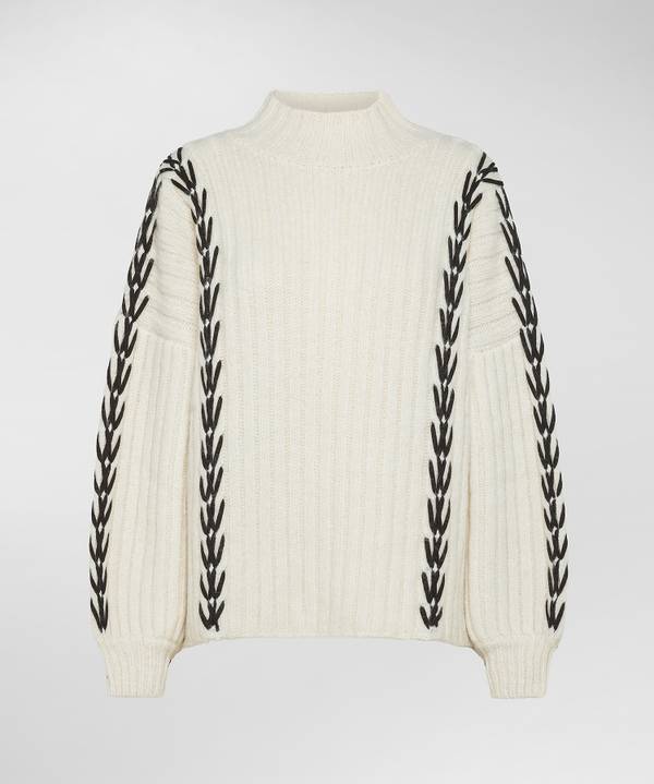 Peuterey Maxi Maglia In Alpaca Lavorata A Mano Convenienza