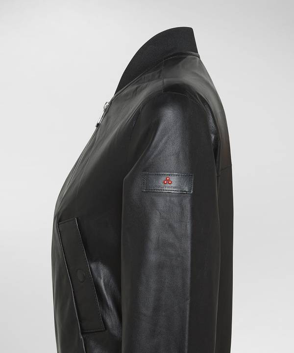 Peuterey Giacca bomber corta in pelle Promozione