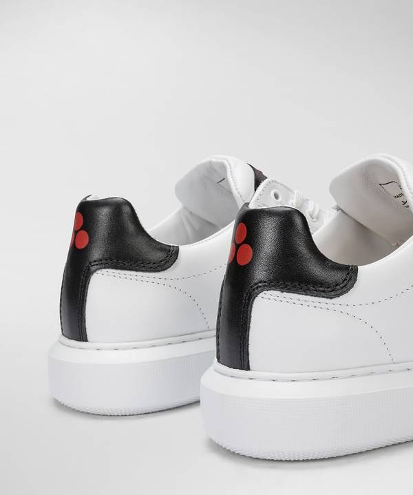 Peuterey Sneaker in pelle con logo goffrato Affare Del Giorno