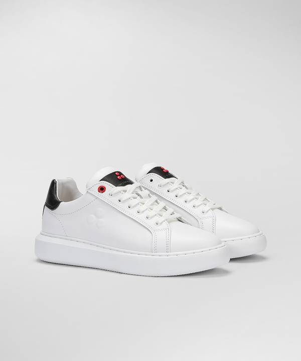 Peuterey Sneaker in pelle con logo goffrato Affare Del Giorno