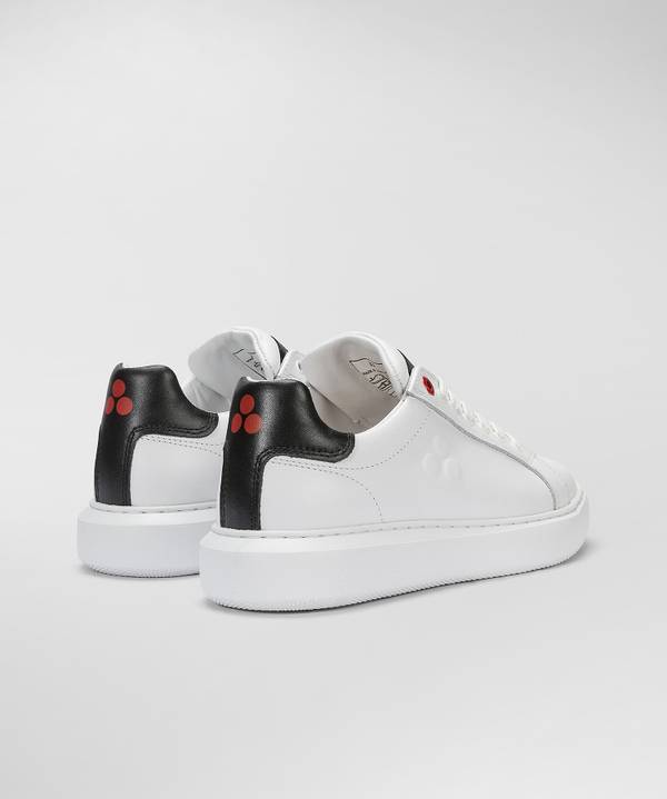 Peuterey Sneaker in pelle con logo goffrato Affare Del Giorno