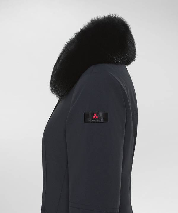 Peuterey Giacca Slim Con Pelliccia Outlet