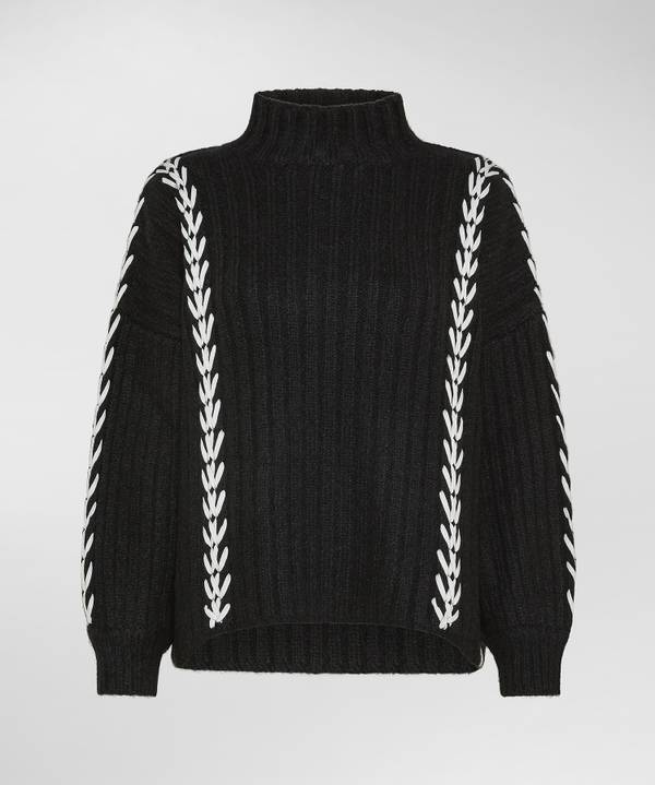 Peuterey Maxi Maglia In Alpaca Lavorata A Mano In Vendita