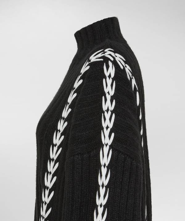 Peuterey Maxi Maglia In Alpaca Lavorata A Mano In Vendita