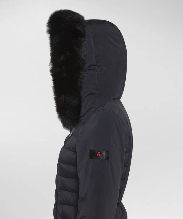 Peuterey Piumino Slim Con Pelliccia Saldi