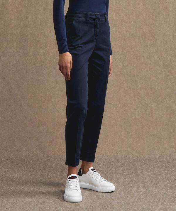 Peuterey Pantaloni in gabardine di cotone stretch Sconto
