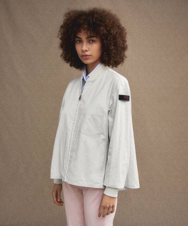 Peuterey Relaxed bomber in lino Offerte